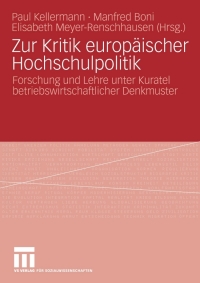 Cover image: Zur Kritik europäischer Hochschulpolitik 9783531163147