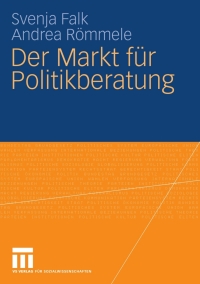 Cover image: Der Markt für Politikberatung 9783531167497