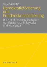 Imagen de portada: Demokratieförderung und Friedenskonsolidierung 9783531161617