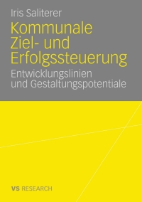 Cover image: Kommunale Ziel- und Erfolgssteuerung 9783531162379