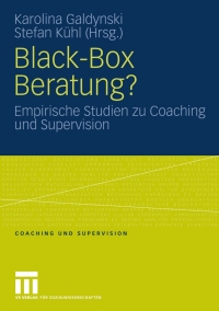 صورة الغلاف: Black-Box Beratung? 1st edition 9783531162928