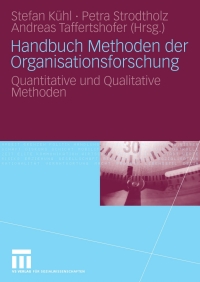 Cover image: Handbuch Methoden der Organisationsforschung 1st edition 9783531158273