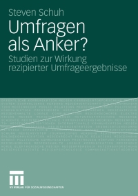 Cover image: Umfragen als Anker? 9783531164960