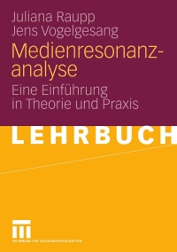 Cover image: Medienresonanzanalyse 9783531160009