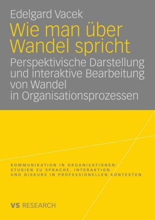 صورة الغلاف: Wie man über Wandel spricht 9783531168432