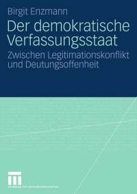 Cover image: Der demokratische Verfassungsstaat 9783531167398