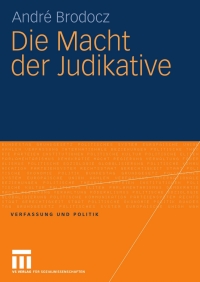 Cover image: Die Macht der Judikative 9783531167589