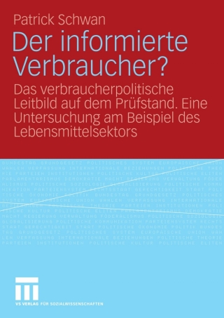 Cover image: Der informierte Verbraucher? 9783531164007