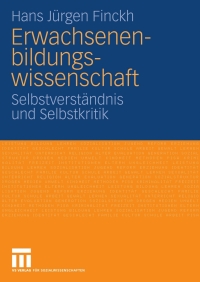 Cover image: Erwachsenenbildungswissenschaft 9783531167152