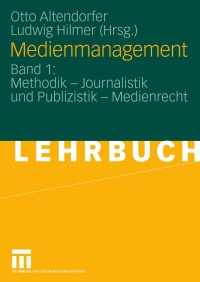 Cover image: Medienmanagement 1st edition 9783531138923