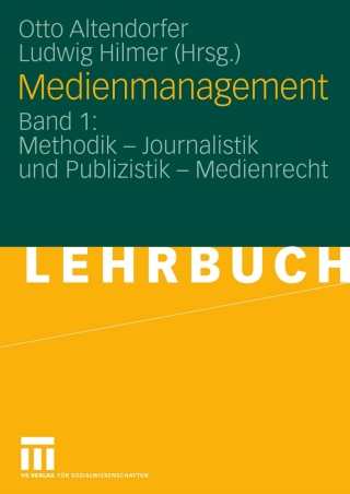 Imagen de portada: Medienmanagement 1st edition 9783531138923