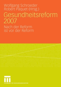 Imagen de portada: Gesundheitsreform 2007 1st edition 9783531159843