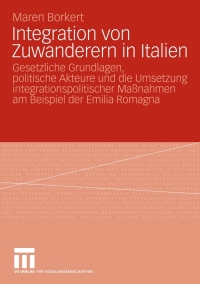 Cover image: Integration von Zuwanderern in Italien 9783531161785