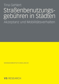 Omslagafbeelding: Straßenbenutzungsgebühren in Städten 9783531163338