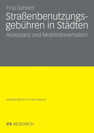 Cover image: Straßenbenutzungsgebühren in Städten 9783531163338