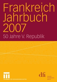 Imagen de portada: Frankreich Jahrbuch 2007 1st edition 9783531157979