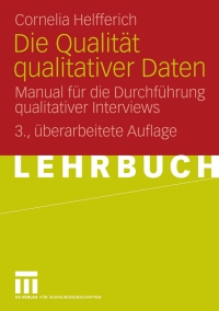 Cover image: Die Qualität qualitativer Daten 3rd edition 9783531154107