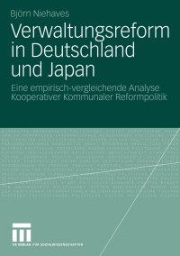 Imagen de portada: Verwaltungsreform in Deutschland und Japan 9783531168098