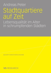 Cover image: Stadtquartiere auf Zeit 9783531166544