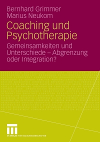 Omslagafbeelding: Coaching und Psychotherapie 1st edition 9783531166032