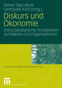 Cover image: Diskurs und Ökonomie 1st edition 9783531156224