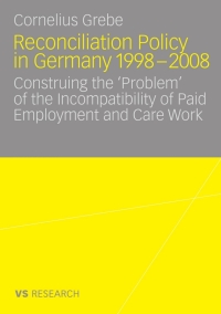 Cover image: Reconciliation Policy in Germany 1998-2008 9783531169156