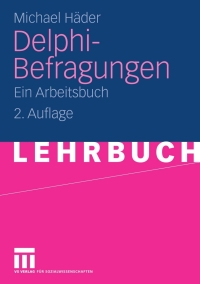 Imagen de portada: Delphi-Befragungen 2nd edition 9783531166551