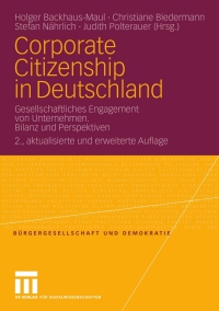 表紙画像: Corporate Citizenship in Deutschland 2nd edition 9783531171364