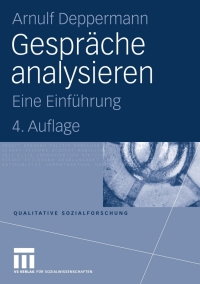 Cover image: Gespräche analysieren 4th edition 9783531146935