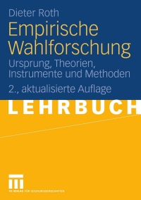 Cover image: Empirische Wahlforschung 2nd edition 9783531157863