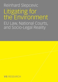 表紙画像: Litigating for the Environment 9783531168425