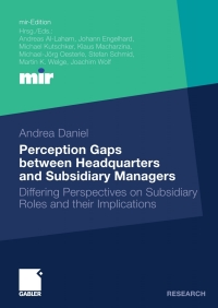 Omslagafbeelding: Perception Gaps between Headquarters and Subsidiary Managers 9783834920713