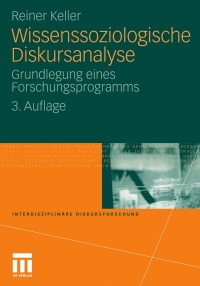 Cover image: Wissenssoziologische Diskursanalyse 3rd edition 9783531178370