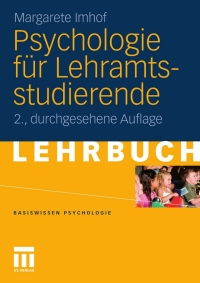 Cover image: Psychologie für Lehramtsstudierende 2nd edition 9783531178233