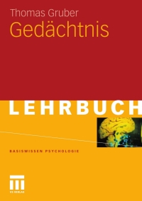 Cover image: Gedächtnis 9783531171104