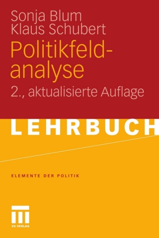 Cover image: Politikfeldanalyse 2nd edition 9783531172767