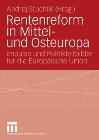 Cover image: Rentenreform in Mittel- und Osteuropa 1st edition 9783531149141