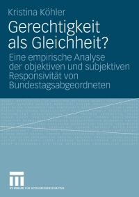 Omslagafbeelding: Gerechtigkeit als Gleichheit? 9783531170534