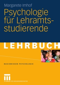 Cover image: Psychologie für Lehramtsstudierende 9783531167053