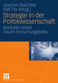 Titelbild: Strategie in der Politikwissenschaft 1st edition 9783531170664