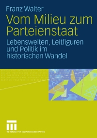 Cover image: Vom Milieu zum Parteienstaat 9783531172804