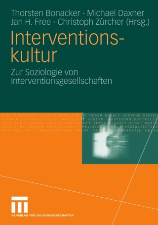 Imagen de portada: Interventionskultur 1st edition 9783531163024