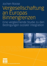 Omslagafbeelding: Vergesellschaftung an Europas Binnengrenzen 9783531171081