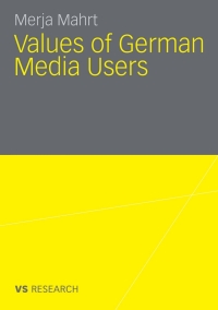 Cover image: Values of German Media Users 9783531172996