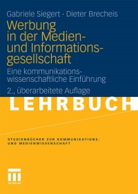 Titelbild: Werbung in der Medien- und Informationsgesellschaft 2nd edition 9783531167114