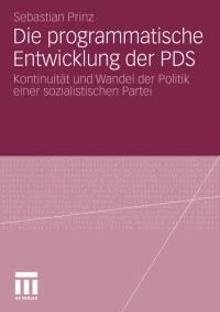 Imagen de portada: Die programmatische Entwicklung der PDS 9783531172156