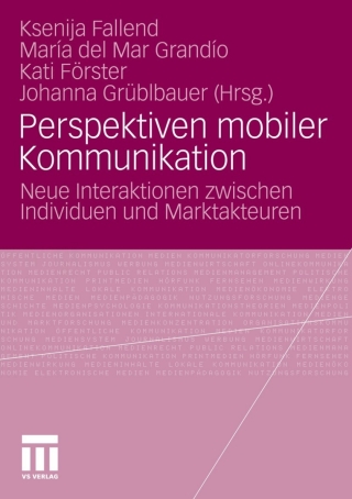 Imagen de portada: Perspektiven mobiler Kommunikation 9783531163161