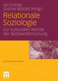 Imagen de portada: Relationale Soziologie 1st edition 9783531167725