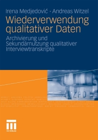 صورة الغلاف: Wiederverwendung qualitativer Daten 9783531155715