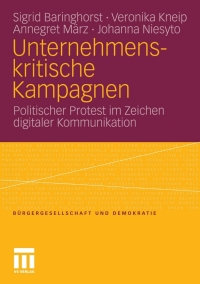 صورة الغلاف: Unternehmenskritische Kampagnen 9783531174518